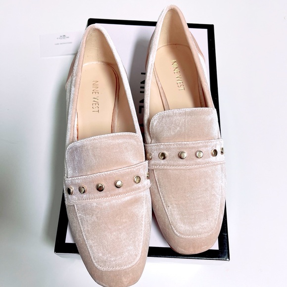 Nine West Shoes - Nine West Xiamarao Natural Grommet Loafer velvet/ NWB